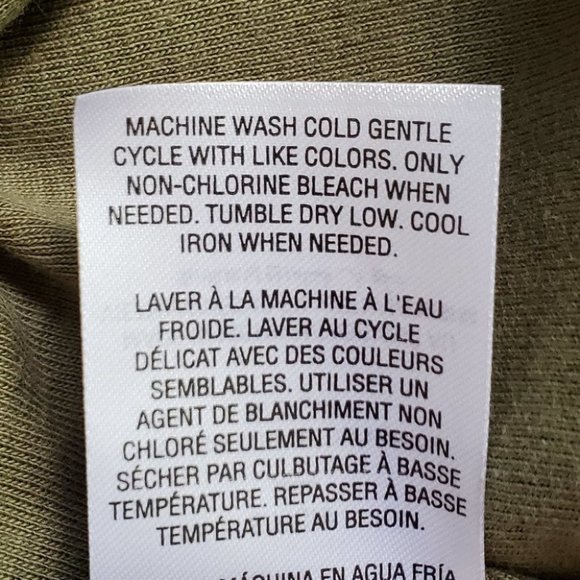 Karen Scott Olive Green Grommet V-Neck 100% Cotton Knit Top NEW NWT Size S - Picture 7 of 8